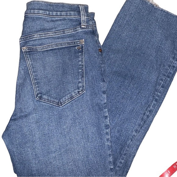 Madewell Mid-Rise Kickout Crop Raw Hem Size 28 Loose Fit Cropped Flared Pants - Picture 10 of 11